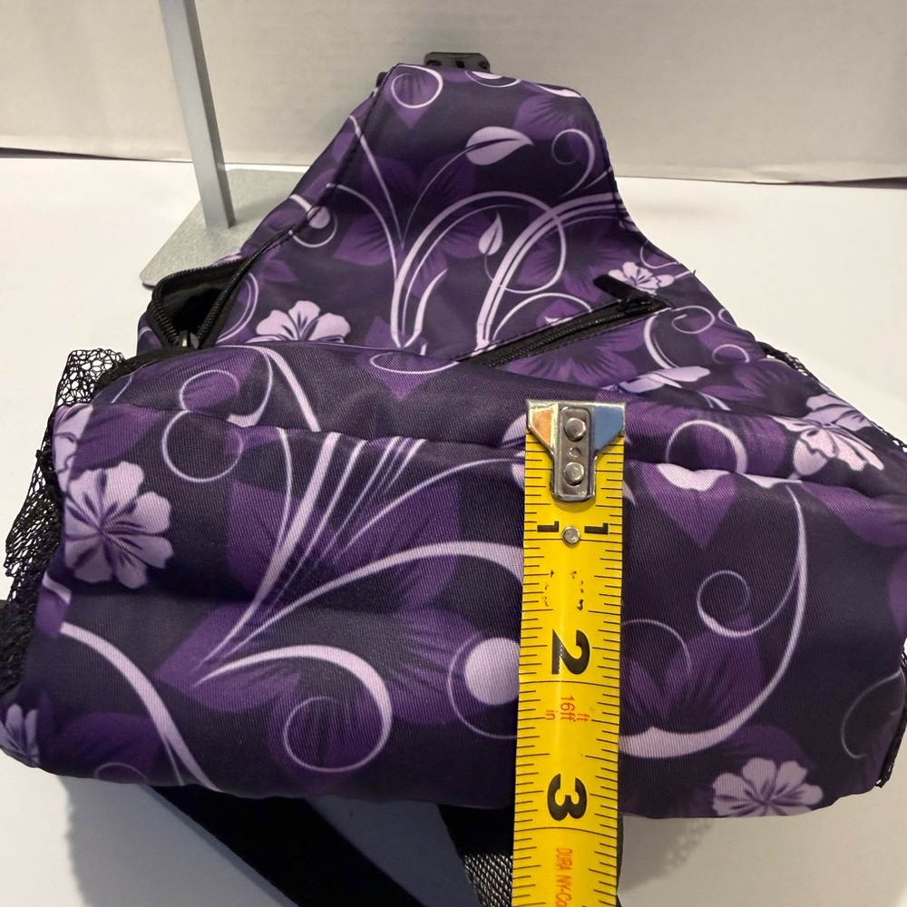 Like New!! Floral Purple Chest Sling Bag - Picture 10 of 15